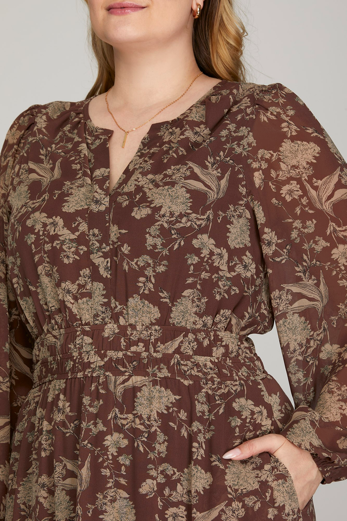 All Too Well Long Sleeve Maxi Dress - Curvy Available