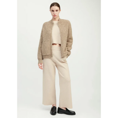 Alpaca Bomber Zip Cardigan