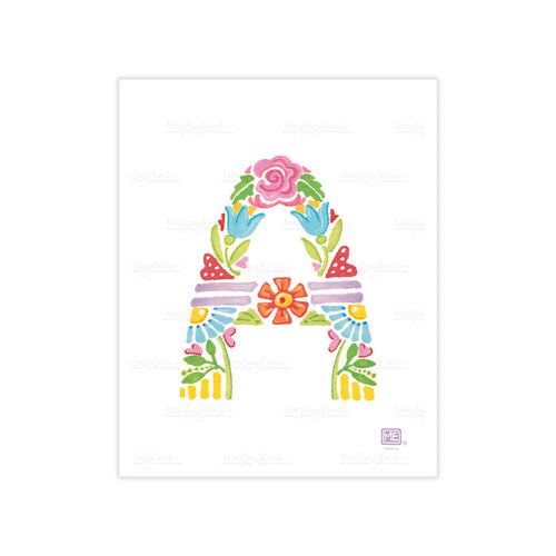Alphabet Garden Letter A Small Print
