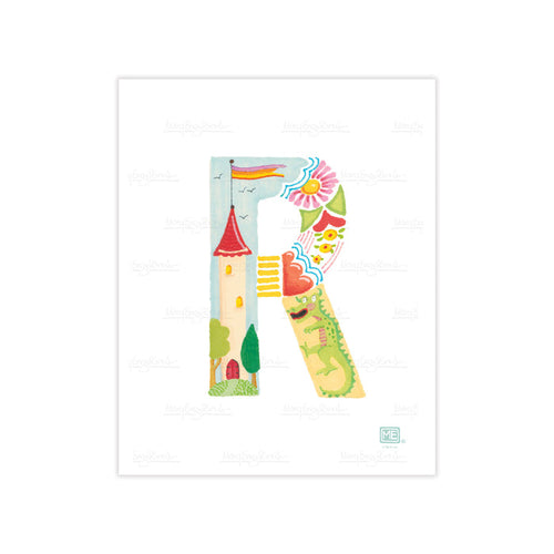 Alphabet Garden Letter R Small Print