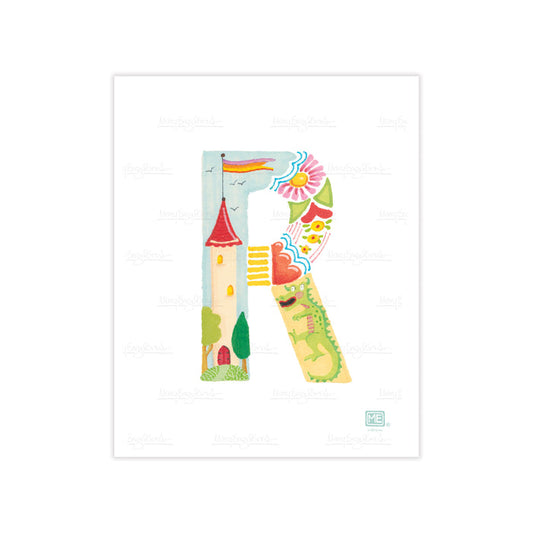 Alphabet Garden Letter R Small Print