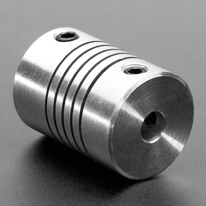 Aluminium Flex Shaft Coupler - 5mm to 8mm by Adafruit - The Pi Hut