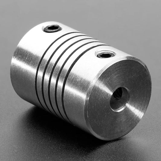 Aluminium Flex Shaft Coupler - 5mm to 8mm by Adafruit - The Pi Hut
