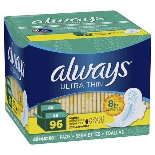 Always Ultra Thin Regular Pads with Wings 96 pk / 313745 dayana sifontes