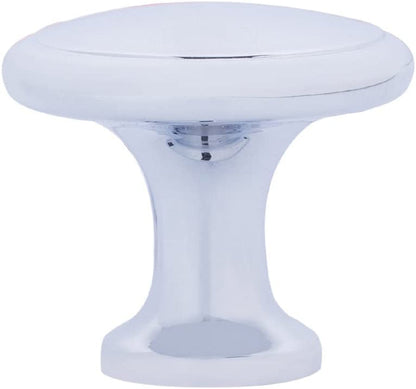Amazon Basics Modern Top Ring Cabinet Knob 1.16Inch Diameter Polished Chrome 10Pack