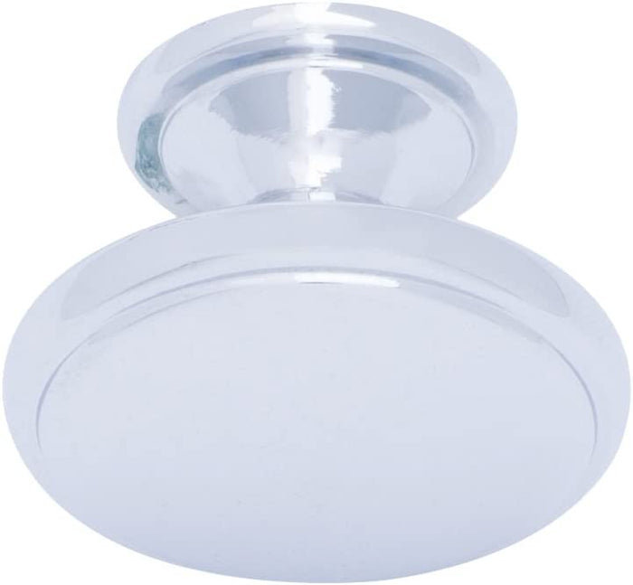 Amazon Basics Modern Wide Top Ring Cabinet Knob, Polished Chrome 10-Pack
