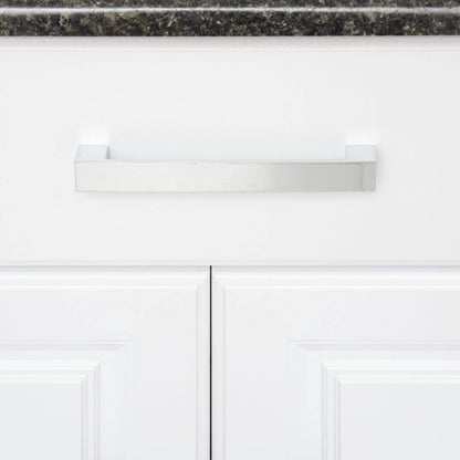 Amazon Basics Short Modern Cabinet Pull Handle 10-Pack Polished Chrome