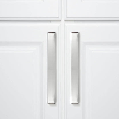 Amazon Basics Short Modern Cabinet Pull Handle 10-Pack Polished Chrome