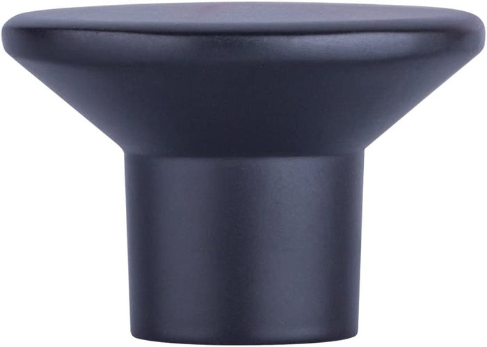 AmazonBasics AB1400FB10 Oval Cabinet Knob 1.44in Diameter Flat Black 10Pack