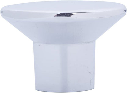 AmazonBasics AB1400PC10 Flat Oval Cabinet Knob 1.44in Diameter Polished Chrome 10Pack