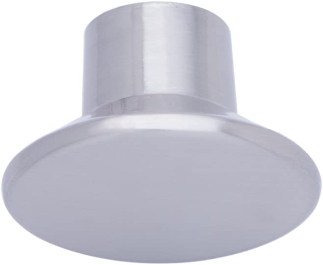 AmazonBasics Flat Round Cabinet Knob 1.44in Diameter Satin Nickel 10Pack