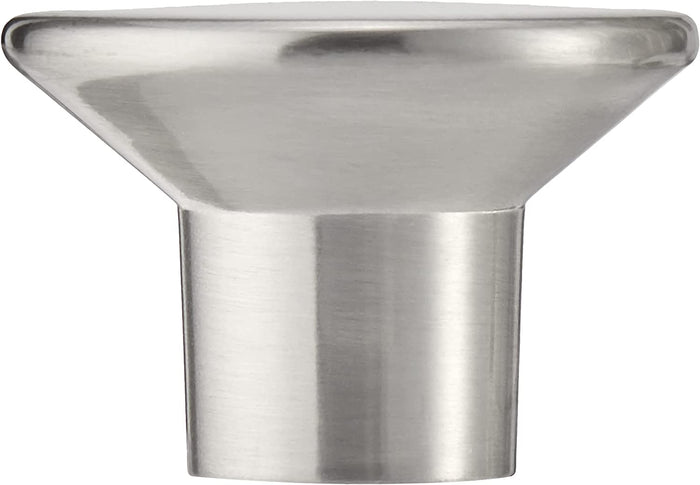 AmazonBasics Flat Round Cabinet Knob 1.44in Diameter Satin Nickel 25Pack