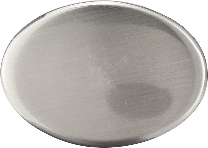 AmazonBasics Flat Round Cabinet Knob 1.44in Diameter Satin Nickel 25Pack