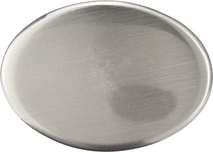 AmazonBasics Flat Round Cabinet Knob 1.44in Diameter Satin Nickel 25Pack