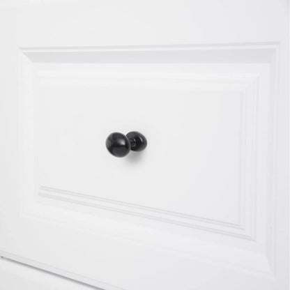 AmazonBasics Football Cabinet Knob, 1.38inch Diameter Flat Black 10Pack