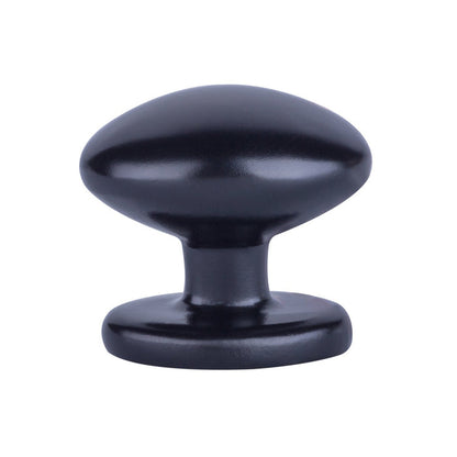 AmazonBasics Football Cabinet Knob 1.38inch Diameter Flat Black 25Pack