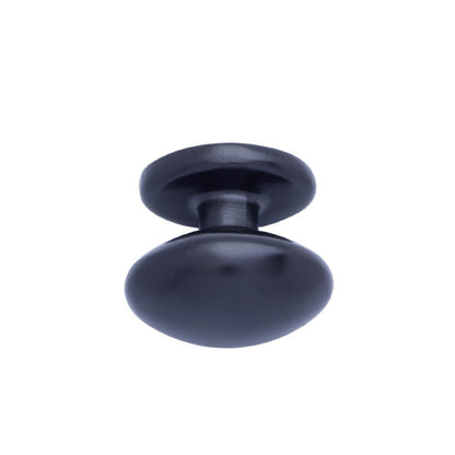 AmazonBasics Football Cabinet Knob 1.38inch Diameter Flat Black 25Pack