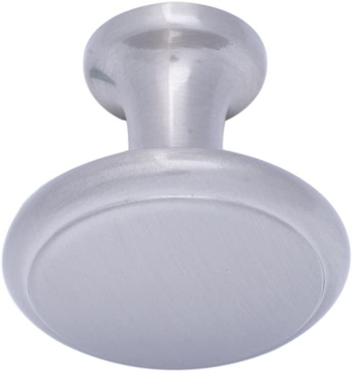 AmazonBasics Modern Top Ring Cabinet Knob 1.16in Diameter Satin Nickel 10Pack