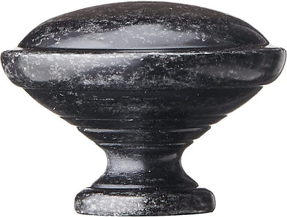 AmazonBasics Mushroom Cabinet Knob 1.19in Diameter Antique Silver 25Pack