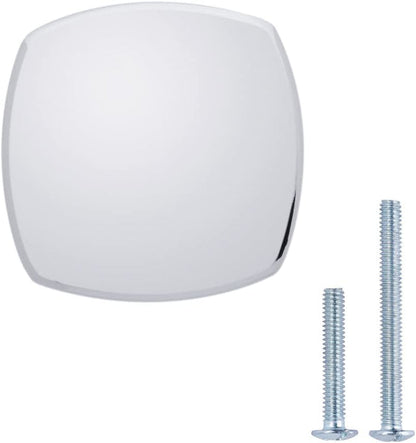 AmazonBasics Rounded Square Cabinet Knob Polished Chrome 10-Pack