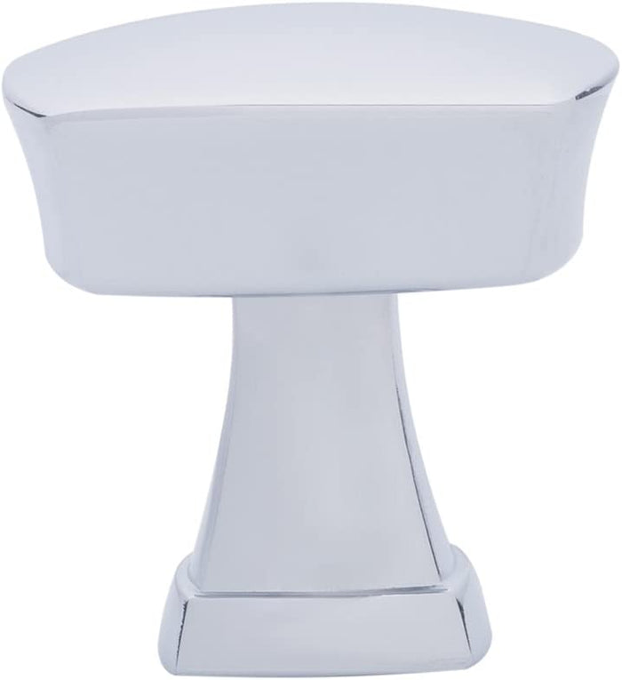 AmazonBasics Rounded Square Cabinet Knob Polished Chrome 10-Pack