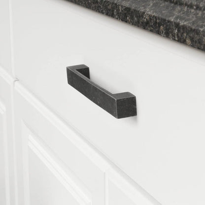 AmazonBasics Short Modern Cabinet Pull Handle 7.68in Length 6.3inch Hole Center Antique Silver 10Pack