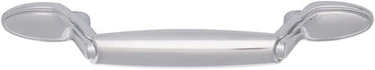 AmazonBasics Spoon Foot Cabinet Handle,  Polished Chrome  10-Pack