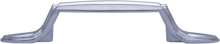 AmazonBasics Spoon Foot Cabinet Handle,  Polished Chrome  10-Pack