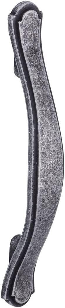 AmazonBasics Traditional Craftsman Cabinet Handle, Antique Silver 10-Pack