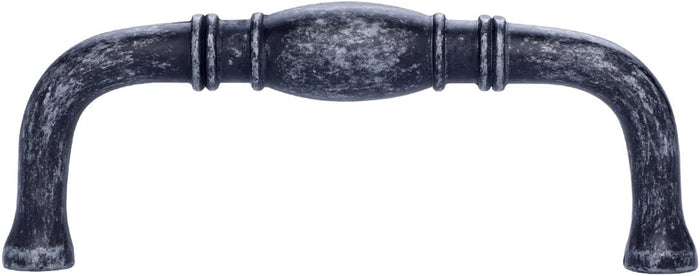 AmazonBasics Traditional Drawer Cabinet Handle, Antique Silver 10-Pack