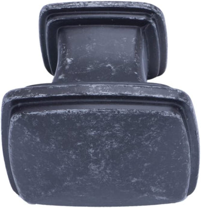 AmazonBasics Traditional Square Cabinet Knob 1.25in Diameter Antique Silver 10Pack