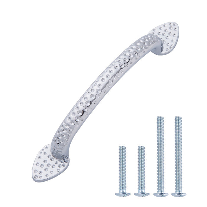 AmazonBasics Triangle Foot Cabinet Handle, 5.5 Length  Polished Chrome, 10-Pack