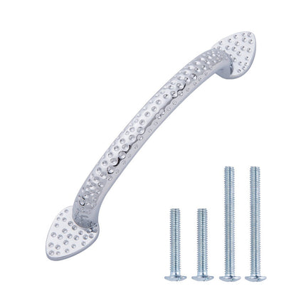 AmazonBasics Triangle Foot Cabinet Handle, 5.5 Length  Polished Chrome, 10-Pack