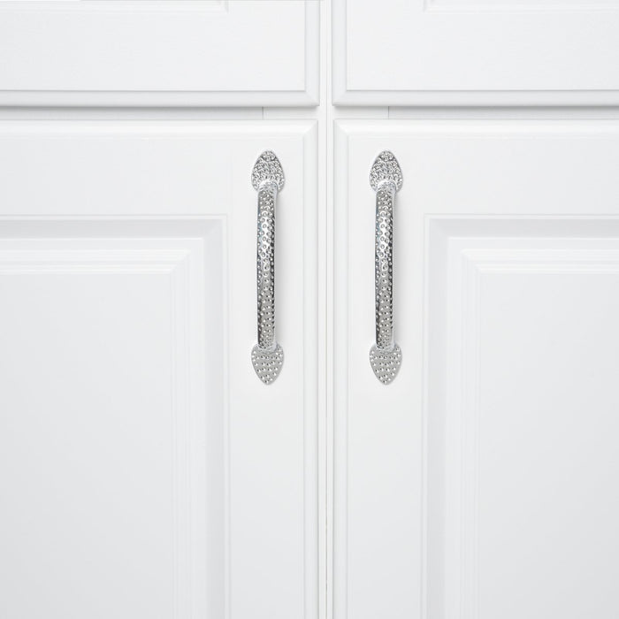 AmazonBasics Triangle Foot Cabinet Handle, 5.5 Length  Polished Chrome, 10-Pack