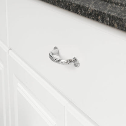 AmazonBasics Triangle Foot Cabinet Handle, 5.5 Length  Polished Chrome, 10-Pack