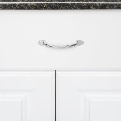 AmazonBasics Triangle Foot Cabinet Handle, 5.5 Length  Polished Chrome, 10-Pack