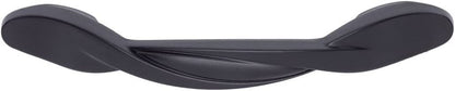 AmazonBasics Twisted Cabinet Handle 4.5in Length 3in Hole Center Flat Black 10Pack