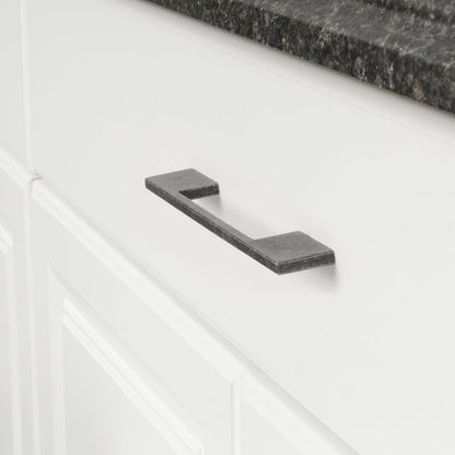 AmazonBasics Wide Modern Die Cast Cabinet Handle 9.13in Length 6.3in Centre to Centre, Antique Silver 10Pack