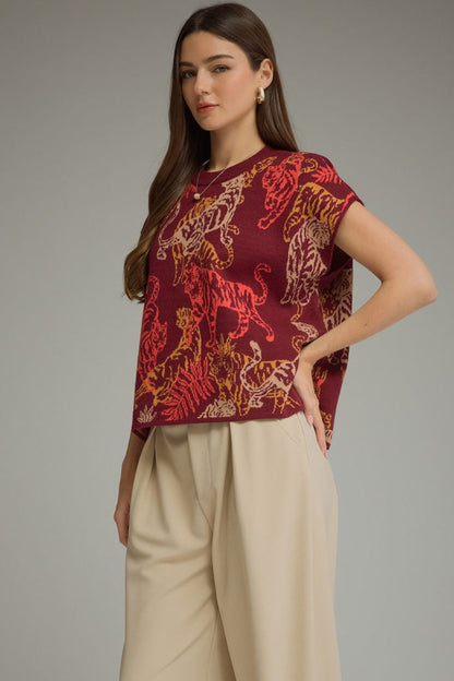 Ambush of Tigers Short Sleeve Sweater