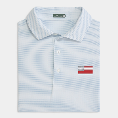 American Flag Jacquard Performance Polo