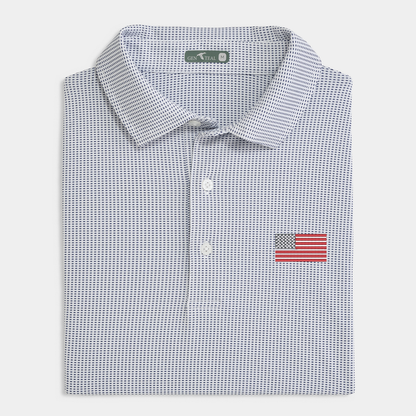 American Flag Jacquard Performance Polo