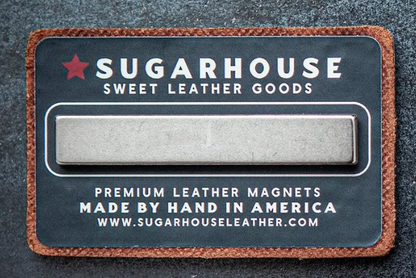 American Flag Leather Magnet