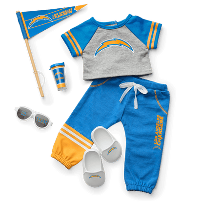 American Girl® x NFL Los Angeles Chargers Fan Outfit & Accessories for 18-inch Dolls