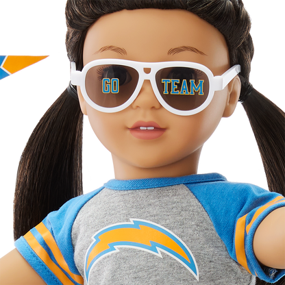 American Girl® x NFL Los Angeles Chargers Fan Outfit & Accessories for 18-inch Dolls