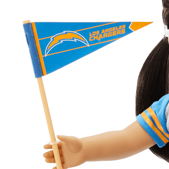 American Girl® x NFL Los Angeles Chargers Fan Outfit & Accessories for 18-inch Dolls