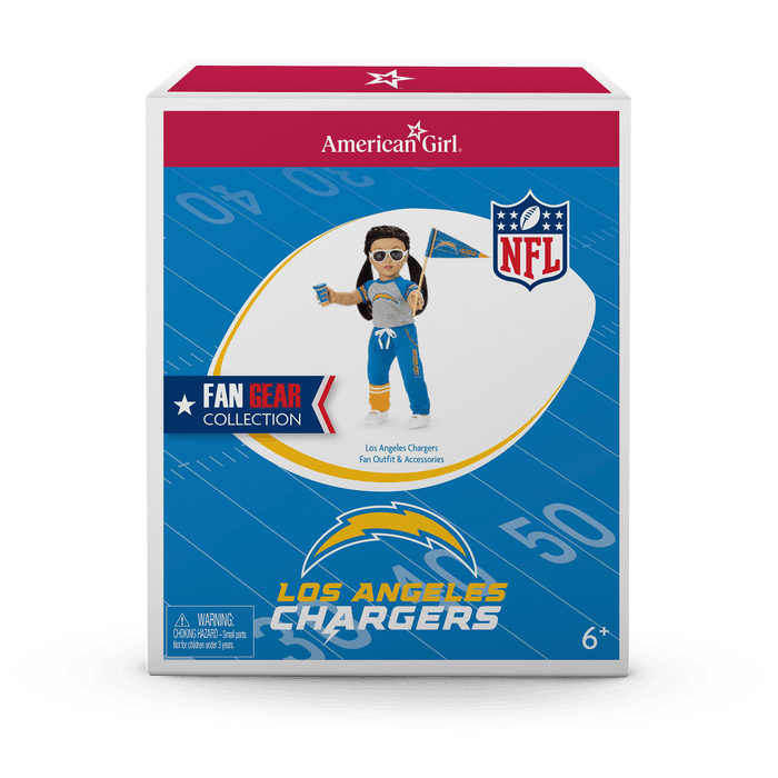 American Girl® x NFL Los Angeles Chargers Fan Outfit & Accessories for 18-inch Dolls