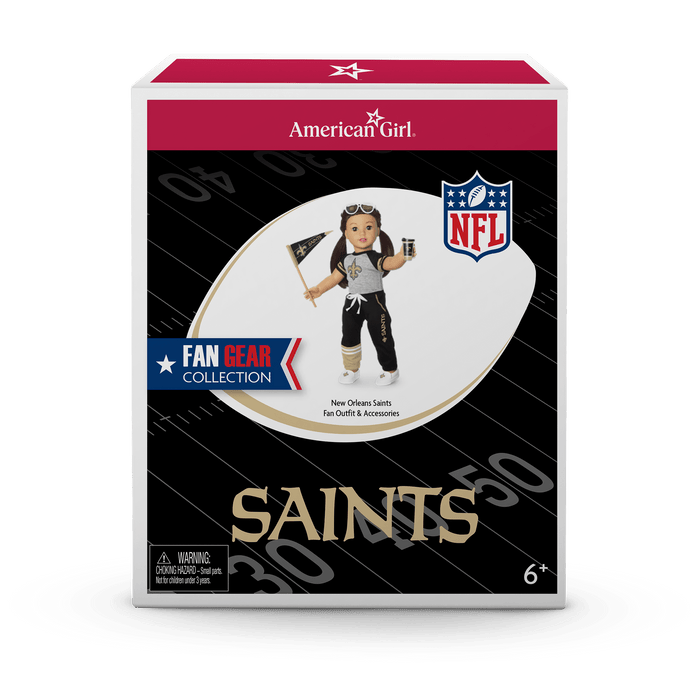 American Girl® x NFL New Orleans Saints Fan Outfit & Accessories for 18-inch Dolls