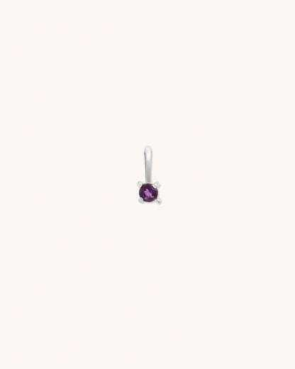 Amethyst Birthstone Charm