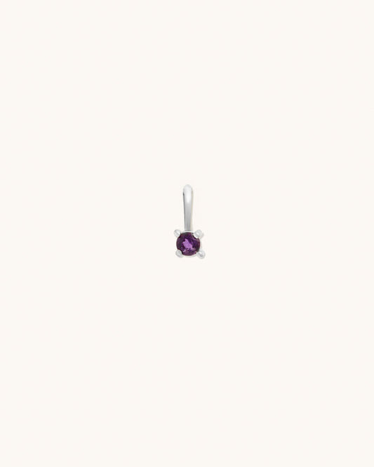 Amethyst Birthstone Charm