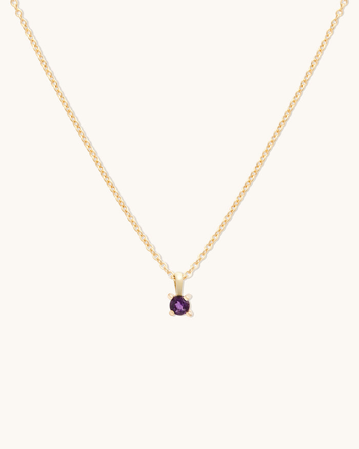 Amethyst Birthstone Necklace